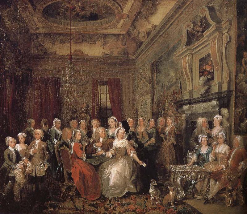 William Hogarth House party China oil painting art